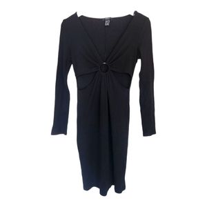 F21 Black Bodycon Dress